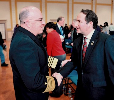 With Admiral Harvey, Commander, Fleet Forces